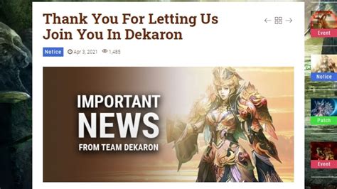 Dekaron Is Changing Publishers .